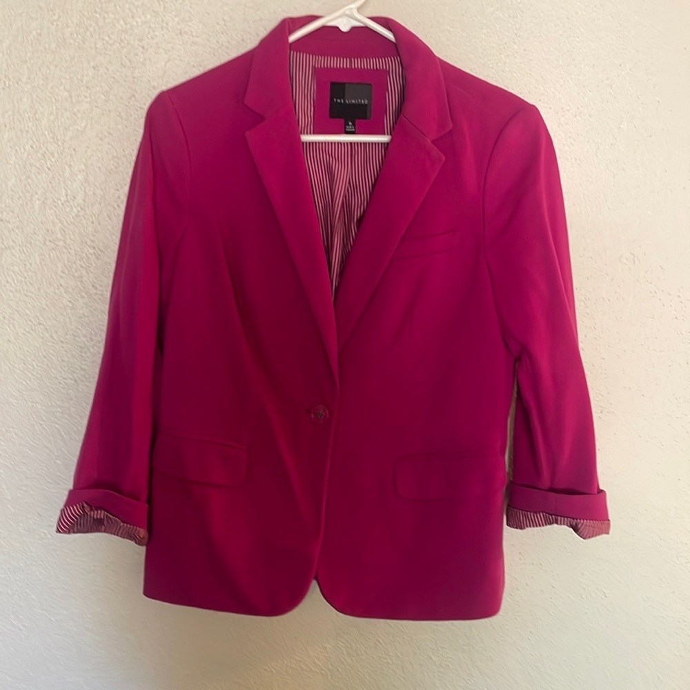 The Limited women’s blazer- fuchsia